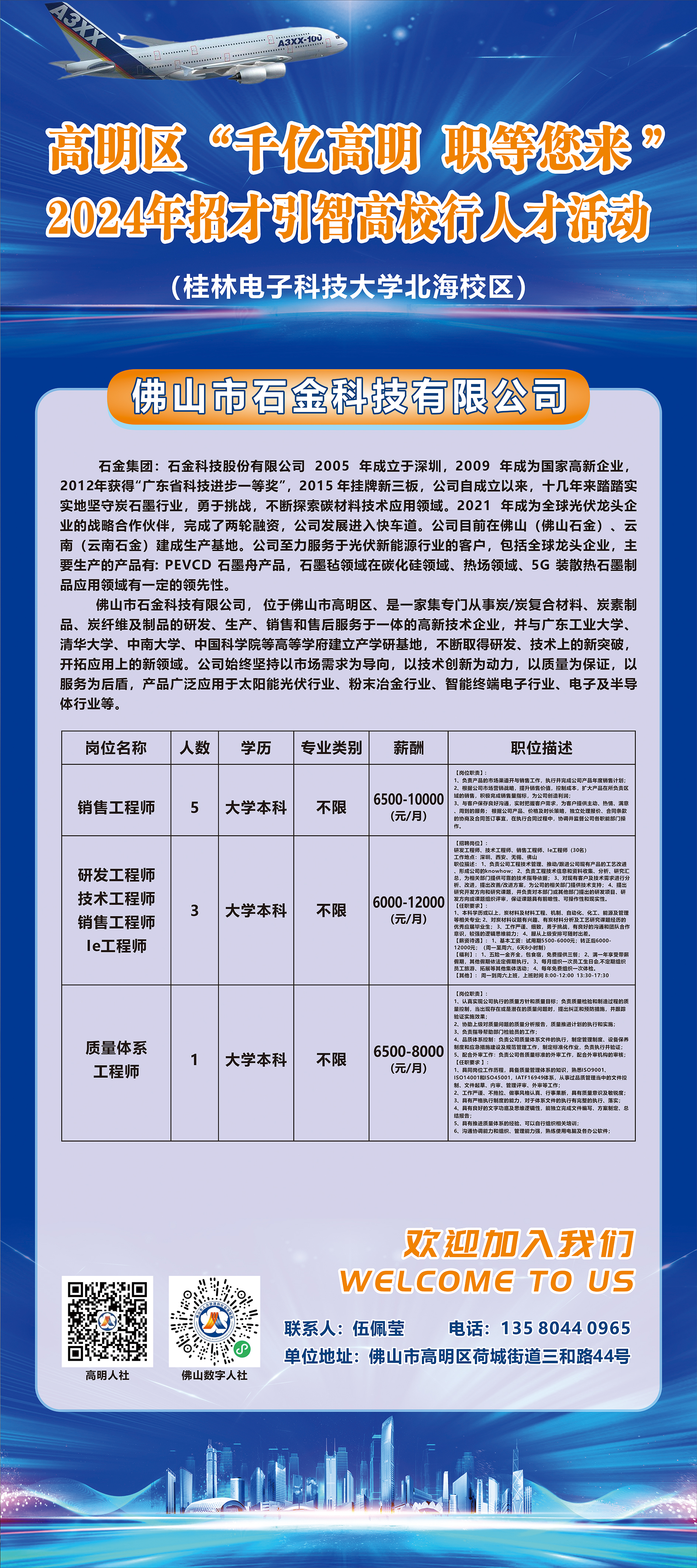 石湾科技园最新招聘